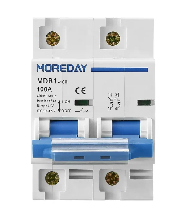 AC Mini Circuit Breaker MDB1-125 6KA 125A IEC 2P