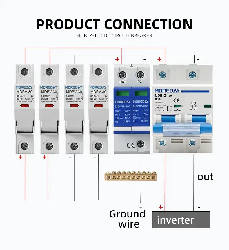 moreday dc 125a circuit breaker with fuse spd diagram