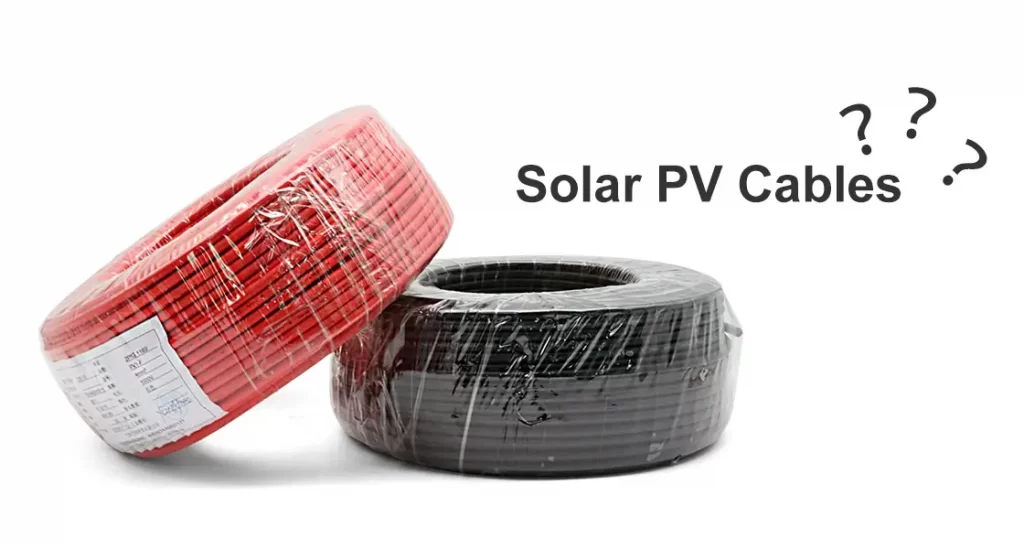 what is solar pv cables？