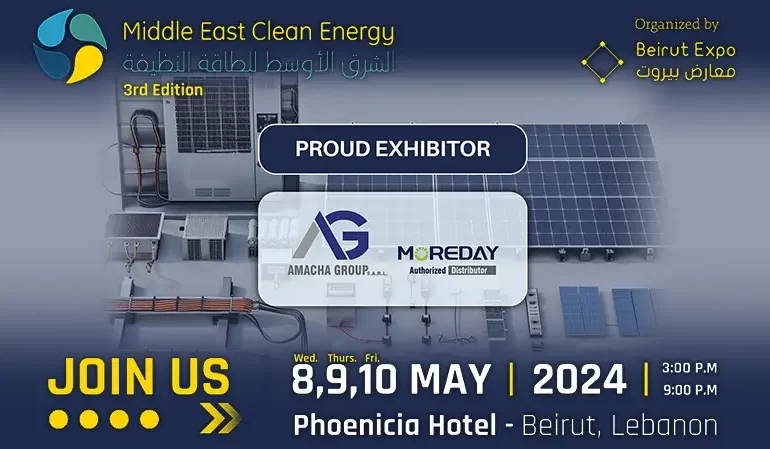 Moreday’s Gratitude to Amacha Group SARL for Their Stellar Showcase at the Middle East Clean Energy Exhibition