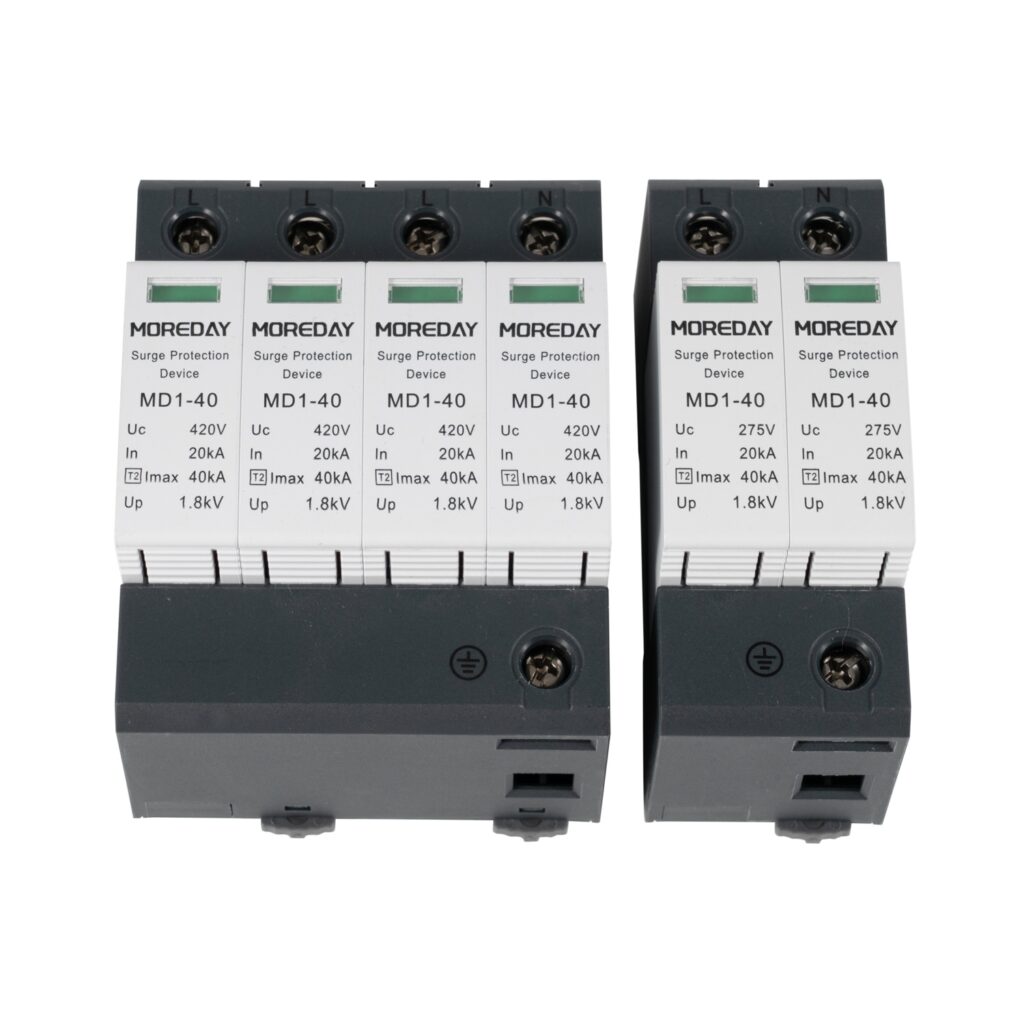 SPD lightning arrester surge protection device in use for the solar photovoltaic systems
