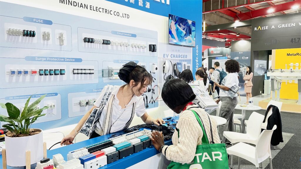Moreday solar booth at Solar & Storage Live show march 2025 at Johannesburg, South Africa