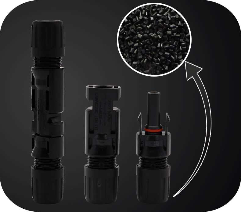 Designed for outdoor use, MC4 connectors usually feature an IP67 protection rating, ensuring they have high level of dust resistance, and can withstand immersion in 1 meter of water for 30 minutes. Good to use to connect between the solar panels and the combiner boxes or directly with certain supported inverter models.