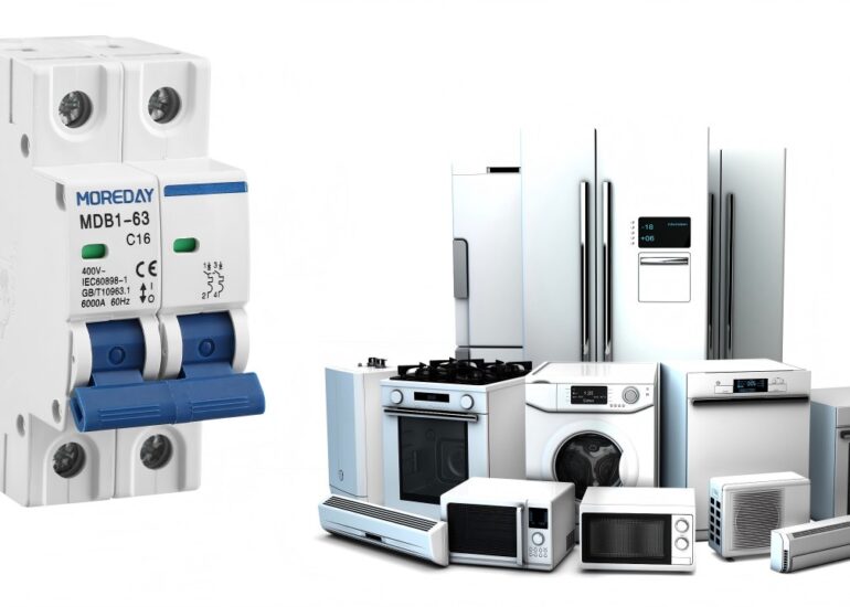 Circuit breakers protect household appliances